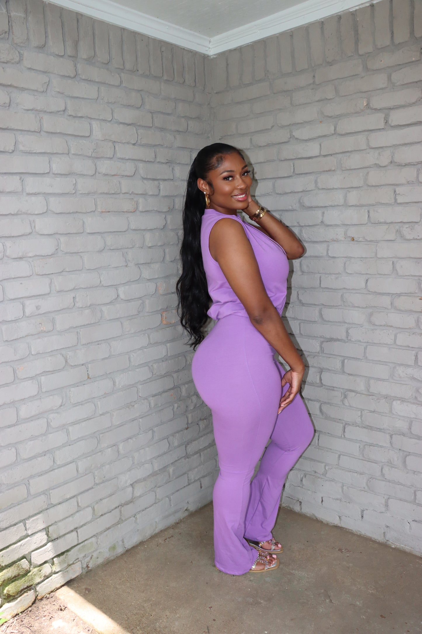 Stay Active Flare Jumpsuit