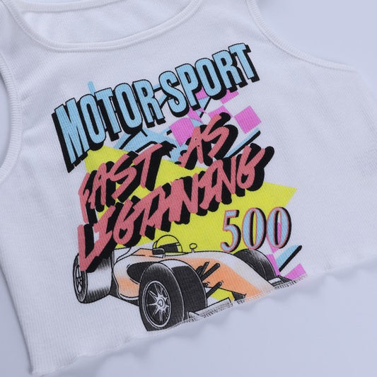 Motor Sport Crop Top