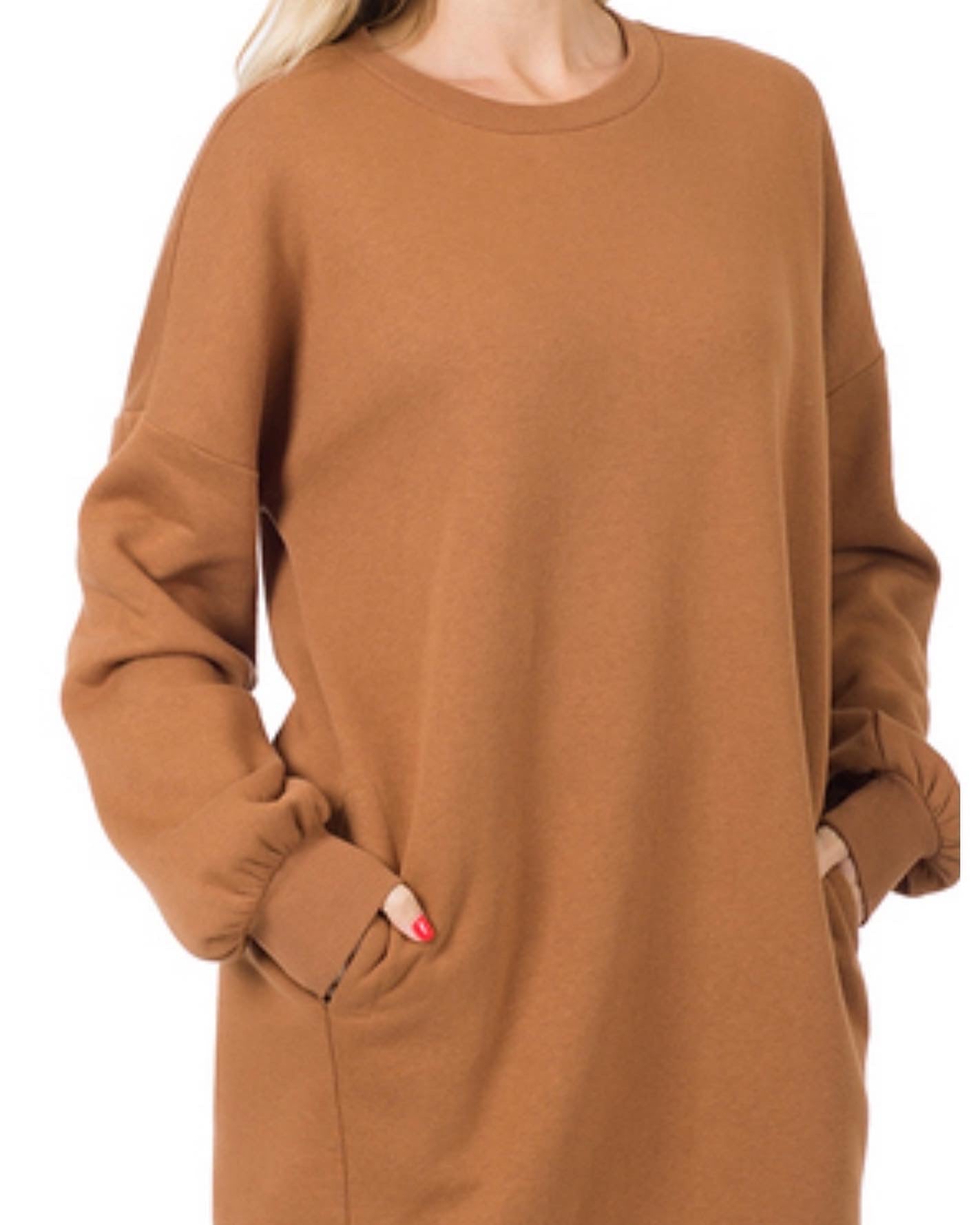 Luxe Vibes Sweatshirt Dress